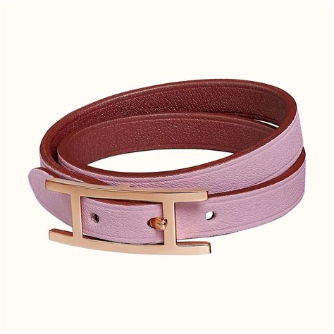 bracelet double tour hermès|hermes behapi double tour.